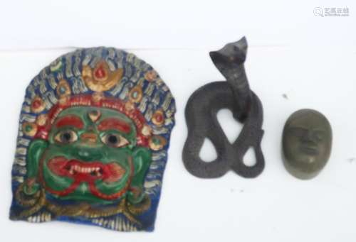 Mixed lot 3 objects east asian handicraft