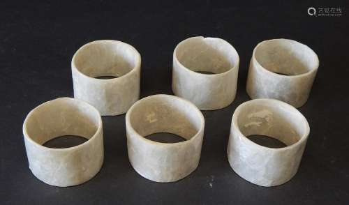 mixed lot 6 napkin rings