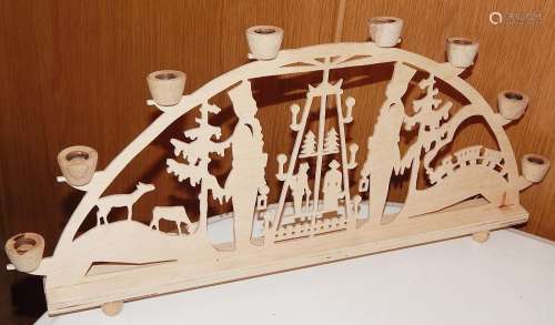 Candlestick as an arch with 8 candle holders