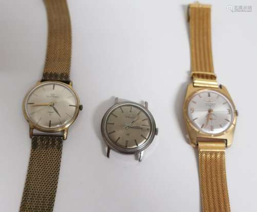 Convolute 3 men's wristwatches of the brands Ducado