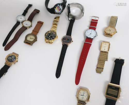 Conflict of approx. 13 men's wristwatches
