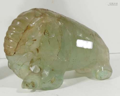 Sculpture "Resting elephant",probably jadeite