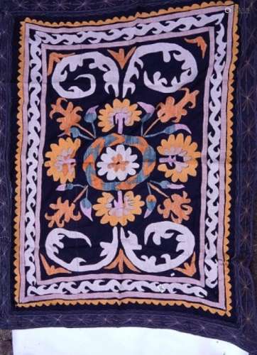 Suzani (needlework),silk on cotton,traditional pattern,ca.10...