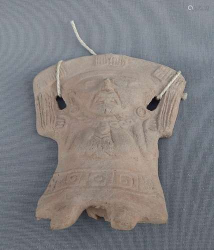 "Deity",half relief,fired clay,height 13cm,probabl...