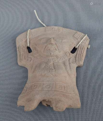 "Deity",half relief,fired clay,height 13cm,probabl...