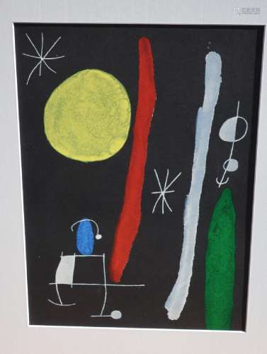 Joan Miro (1893-1983) "L'oiseau solaire l'oiseau lun&qu...