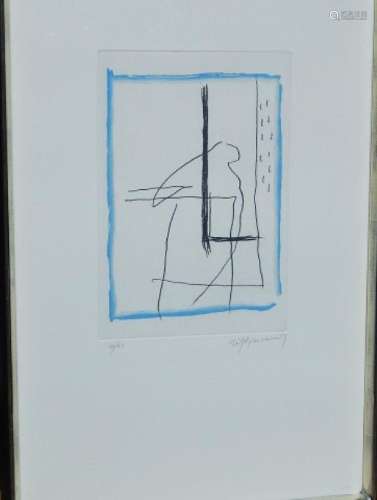 Albert Ràfols-Casamada(1923-2009) "Blanc-Mondrian"...