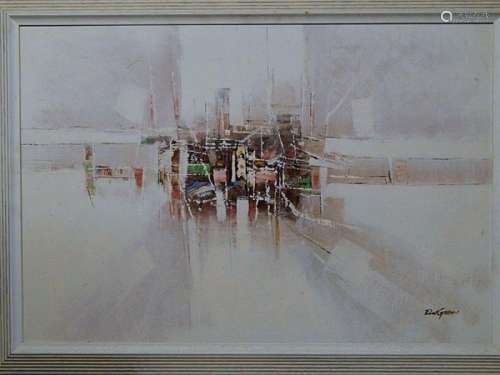 Don Green "Abstraction",oil on canvas,signed,61,5x...