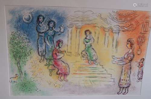 Marc Chagall (1887-1985) "Odysseus at Alkinoos", G...