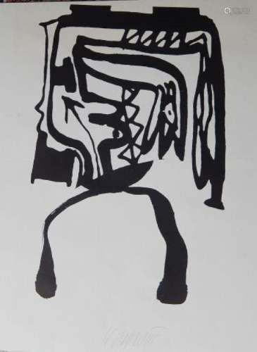 "Abstraction",silkscreen,illegibly signed,numbered...