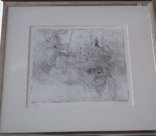 Marc Tobery (1890-1976) "Faces",lithograph,signed,...