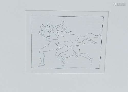 Pablo Picasso (1881-1973) "Quatres femmes en fuite"...
