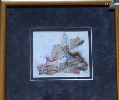Anne Schroer "Abstraction",acrylic,signed,framed b...