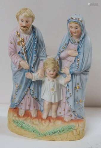 "Holy Family",figurative bisquit porcelain,height ...