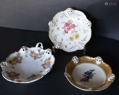 Convolute 3 different Rosenthal porcelain plates,maximum dia...