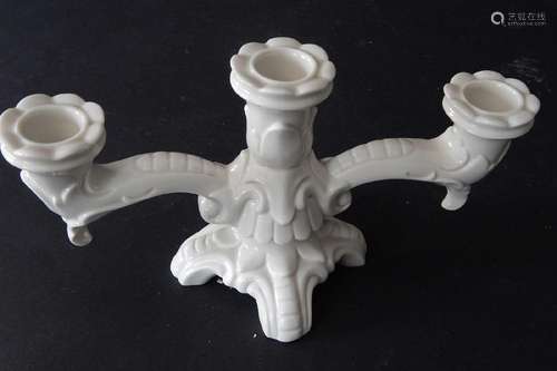 3-arm candlestick,porcelain,ca.23x10x12cm