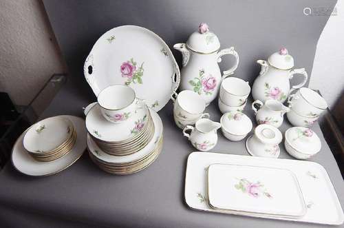 Approx.42-piece coffee service, Fürstenberg porcelain decor ...