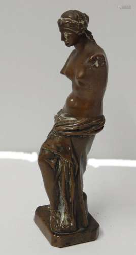 Standing female nude,recast,mass,height ca.27cm