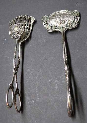 2 different pastry tongs