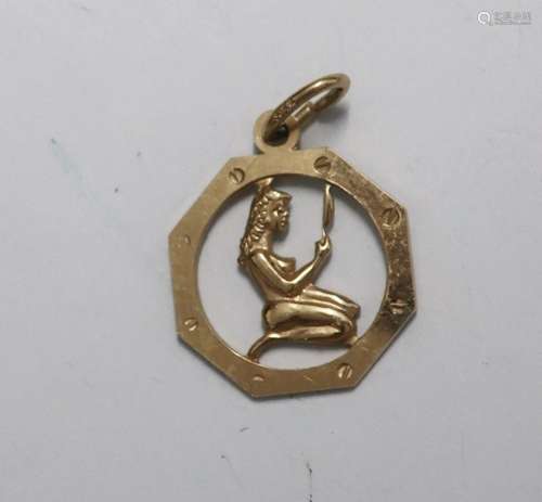 Pendant with zodiac sign