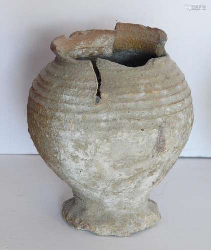 Bellied clay jug