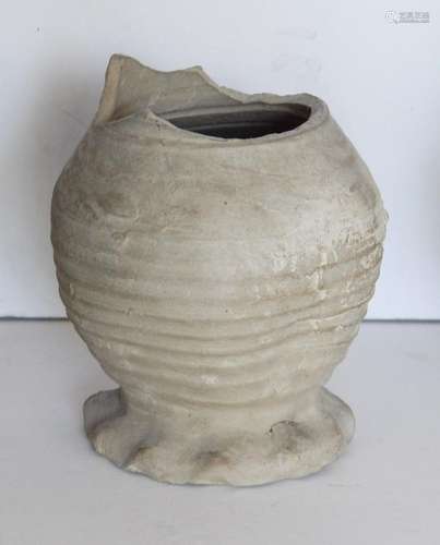 Bellied clay jug