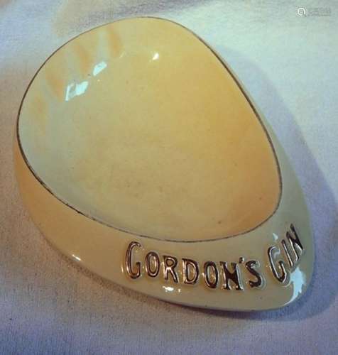 Ashtray "Gordon's Gin",faience,bottom marked "...