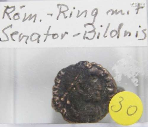 Roman ring with senator portrait
