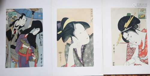 Mixed lot of 3 color prints: "Rendezvous", "1...