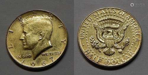 Half dollar "John F.Kennedy", 1967 before 1989