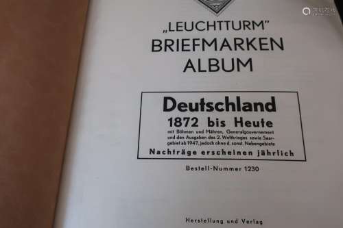 Lighthouse stamp album Germany 1872-1949