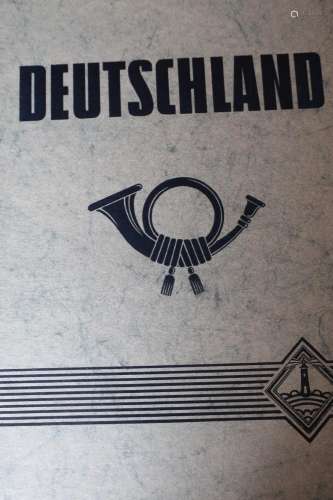 Lighthouse stamp album Germany zones with Saar area and GDR ...