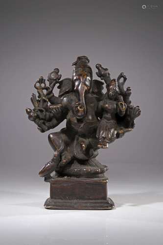 GANESHA WITH CONSORT