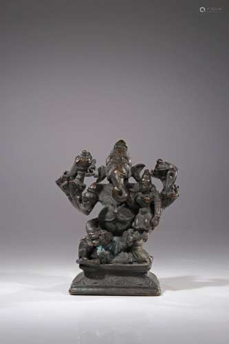 GANESHA WITH CONSORT