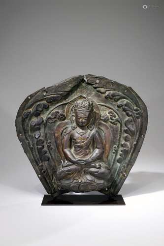 THRONE FRAGMENT DEPICTING BUDDHA