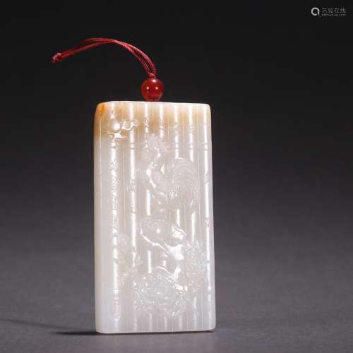Hetian jade seed material is crowned with the official jade ...