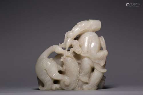 Hetian Jade Fisherman's Deli Ornament