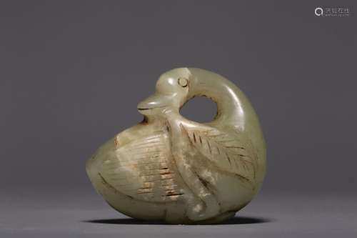 Topaz swan offering auspicious handle