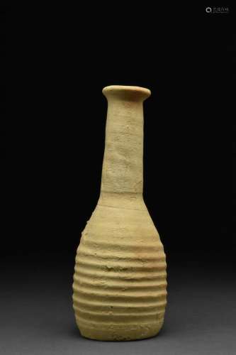 ROMAN TERRACOTTA RIBBED POTTERY UNGUENTARIUM