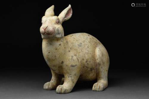 CHINESE HAN DYNASTY TERRACOTTA RABBIT - TL TESTED