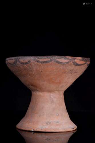 NEOLITHIC POTTERY STEM BOWL