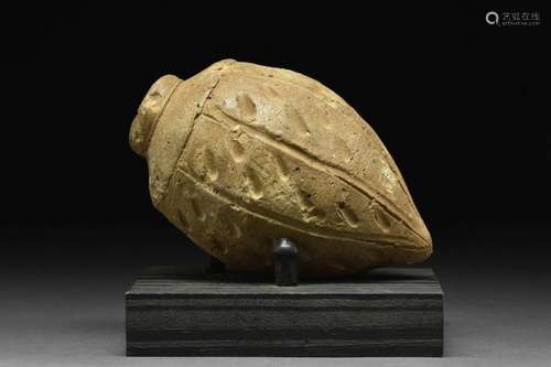 BYZANTINE CERAMIC "GREEK FIRE" HAND GRENADE