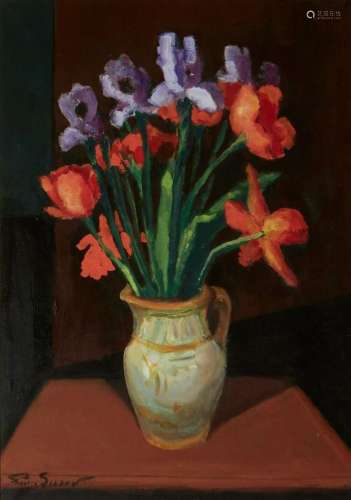 Pierre Sicard, Still life of tulips in a jug