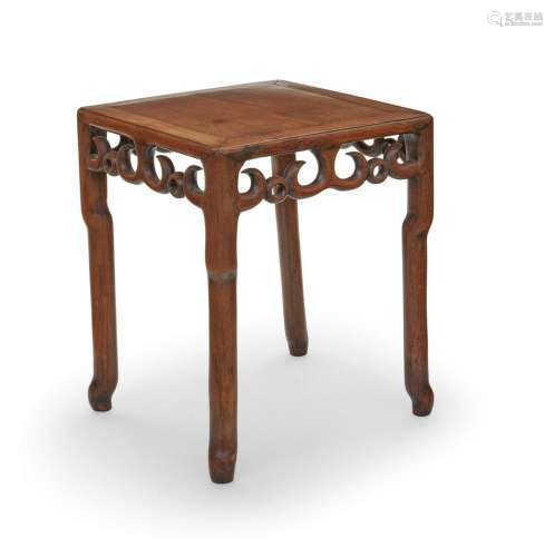 A Chinese hardwood occasional table