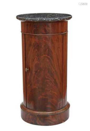 A Louis Philippe mahogany pedestal cupboard
