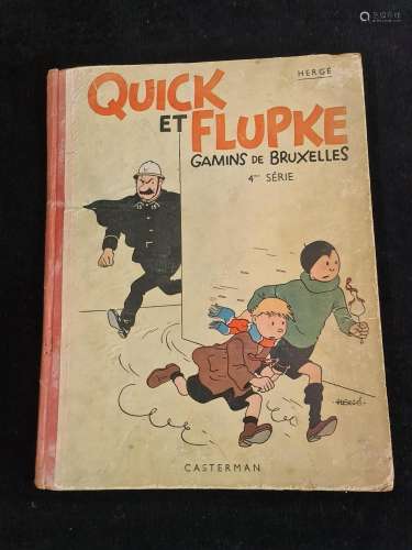 QUICK ET FLUPKE, Gamins de Bruxelles 4ème série., Noir et bl...