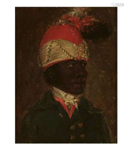 French School, Portrait of a man in a turban