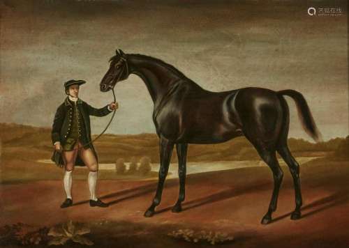 French School, Hunter with his groom