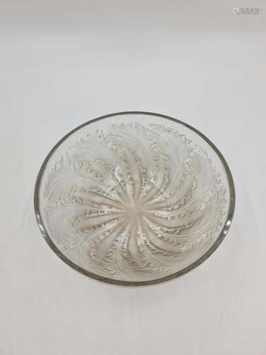 René LALIQUE., Coupe modèle « Chicorée » 3213., Ht : 8,5 cm....