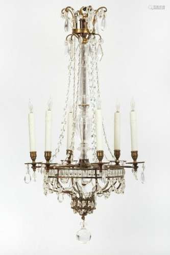 A North European Neoclassical style chandelier